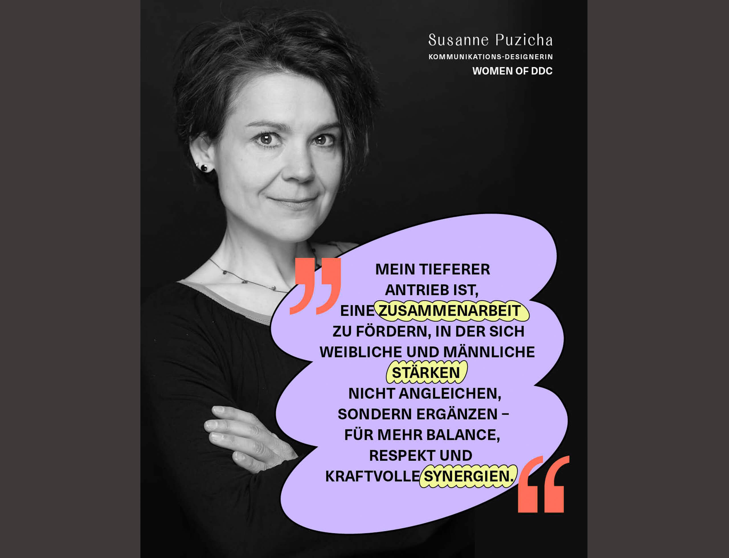 Susanne Puzicha steht für die Verbindung von männlichen und weiblichen Strategien.